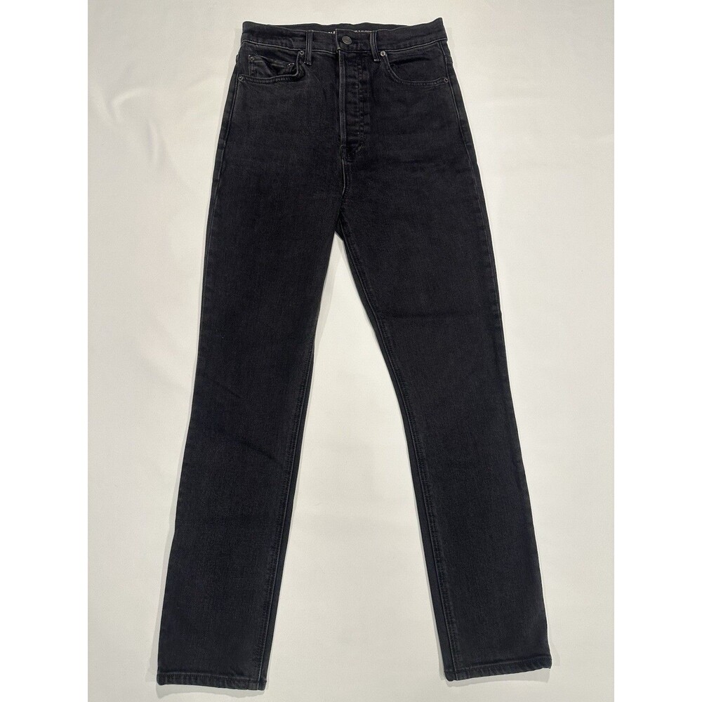 GRLFRND The Piper Super High Rise Stretch Slim Crop Jeans Black Size 27 Women's